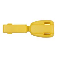 Концевик пластик 27101 крокодильчик цв желтый S-131 (уп 100шт)