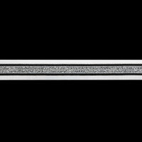 Тесьма эластичная лампасная 20мм белый/серебро (уп.25м) 612112 БС