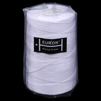 Нитки швейные 100% PE 20/6 цв 1301 белый (боб 1000м) EURON