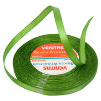 Лента атласная Veritas шир 6мм цв S-065 зеленый (уп 30м)
