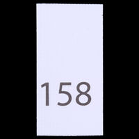 Р158ПБ 158 - размерник - белый (уп.200 шт)