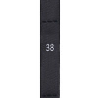 Р038АЧ 38 - размерник жаккард - атлас черный (уп 1000шт)