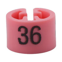 Размерник на вешалку р-36 цв розовый (уп 100шт)