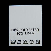 С710ПБ 70%Polyester 30%Linen - составник - белый 40С (уп 200 шт.)