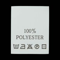 С102ПБ 100% polyester - составник - белый, 200шт.