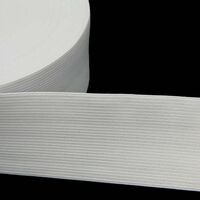 Резинка вязаная стандарт цв белый 050мм (уп 25м) Ekoflex