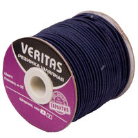 Резинка шляпная цв синий чернильный 2мм (уп 50м)Veritas S-058
