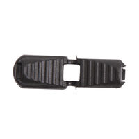 Концевик пластик 501-К крокодильчик (шнур 5мм) цв черный (уп 500шт)
