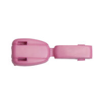 Концевик пластик 27101 крокодильчик цв розовый-яркий S-515 (уп 100шт)
