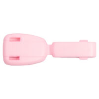 Концевик пластик 27101 крокодильчик цв розовый S-513 (уп 100шт)