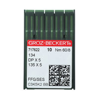 Иглы GROZ-BECKERT DPx5 (134) FFG/SES №60/8 (уп.10шт.)