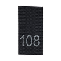 Р108ПЧ 108 - размерник - черный, уп.200 шт.