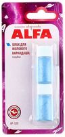 Блок запасной д/мелового карандаша цв синий (уп 2шт) AF-320 ALFA