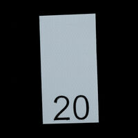 Р020ПБ 20 - размерник - белый (уп.1000 шт)