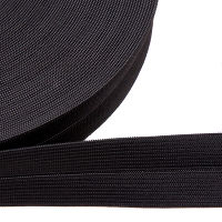 Резинка вязаная стандарт окантовочная цв черный 027мм (уп 25м) Ekoflex