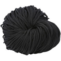 Шнур для одежды круглый цв черный 3мм (уп 100м) В501 310