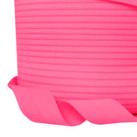 144 Бейка эластичная (резинка окантовочная) 20мм (упаковка 144 ярда/130 метров) розовый яркий