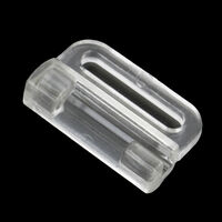 Застежка пластик прозрачный 12мм (упаковка 100 штук)