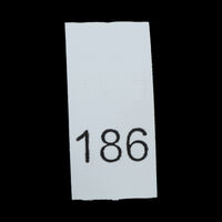 Р186ПБ 186 - размерник - белый (уп.200 шт)