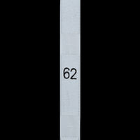 Р062ДБ 62 - размерник жаккард - дв.тафта белый (уп.1000шт)