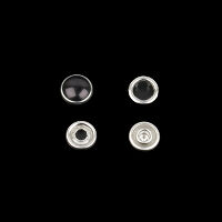 Кнопка NEW STAR рубашечная нержавеющая перламутровая жемчужина 11,5мм жемчужина черная (никель) (уп
