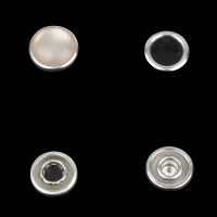 Кнопка NEW STAR рубашечная нержавеющая перламутровая жемчужина 11,5мм жемчуг беж (никель) (уп 144шт)