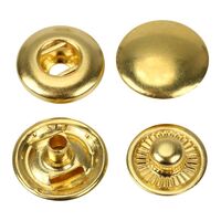 Кнопка L-12 цв золото нерж 12,5мм (уп ок.72шт) Veritas