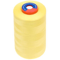 Нитки швейные 100% PE 40/2 цв 1384 желтый яркий (боб 5000ярд) mH