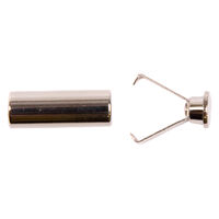 Концевик для шнура металл TBY OR.0305-5372  (12х5.5мм) (для шнура 5,5мм) цв.никель  уп. 100шт.