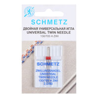 Иглы стандартные двойные Schmetz 130/705H ZWI №80/2.0 (уп 1шт)