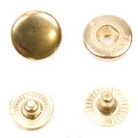 Кнопка L-12 цв золото сталь 12,5мм (уп ок.72шт) Veritas