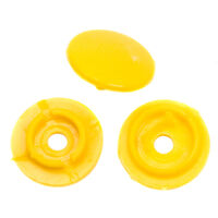 Кнопка 10мм пластик цв желтый S-506 (уп ок.1000шт) Tal's