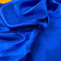 Ткань Атлас Стрейч 100гр/м2, 97пэ/3спан, 150см, синий, VT-10022/C№15_TOG01