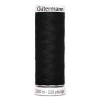 748277 Нить Sew-all для всех материалов, 200м, 100% п/э Гутерманн 766 черно-зеленый