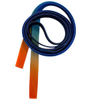 Шнур плоский цв синий оранжевый 0,3см (длина 110см)