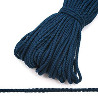 С831 Шнур отделочный плетеный 4мм (боб.30м) т.синий БС
