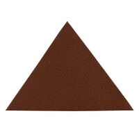 202 Термоаппликация из кожи 100% Треугольник 5см цв.светло-коричневый 02 (уп.2шт) БС