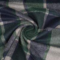 Ткань костюмная 310гр/м2, 100акр, 153см, клетка, зеленый, 908-Y8916/C#3_TOG01