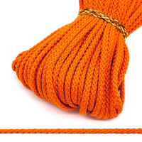 С831 Шнур отделочный плетеный 4мм (боб.30м) оранжевый БС