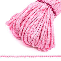 С831 Шнур отделочный плетеный 4мм (боб.30м) розовый БС
