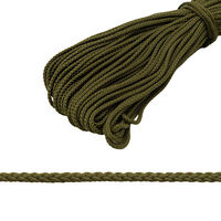 С831 Шнур отделочный плетеный 4мм (боб.30м) оливковый БС