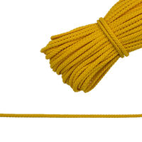 С831 Шнур отделочный плетеный 4мм (боб.30м) желтый БС