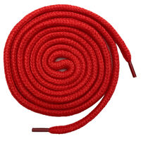 Шнур круглый хлопок красный 0,5см (длина 130см)