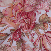 Вафельное полотно 175гр/м2, 100хб, 50см, 29018 вид 2 "Гарсия" цветы на розовом_IVTX