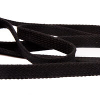 Шнур для одежды плоский 15мм, 100хб, черный/111 (катушка 50м) Bombacio