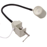 Светильник для пшм AOM-Т60А (светодиодный) (5Вт 220В) (регулировка яркости) с гибкой стойкой на струбцине