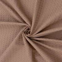 Ткань Вафельное полотно 240гр/м2, 100хб, 150см, Ромб 1х1, коричнево-розовый_TPG021