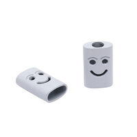 3AR435 Наконечник Smile 17мм металл цв. белый (уп.10шт) БС
