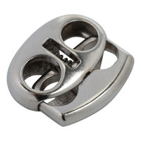 Фиксатор для шнура металл TBY OR.0305-5353 (17х19мм) цв.никель  уп. 100шт.