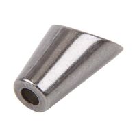 Концевик для шнура металл 6660-0046  (17,5х9х8мм) (для шнура 3-3,5мм) цв.черный никель  уп. 100 шт.